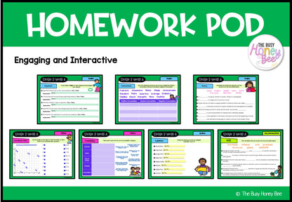 Stage 3 Year A Homework/Learning Pods Term 2 Mega Bundle