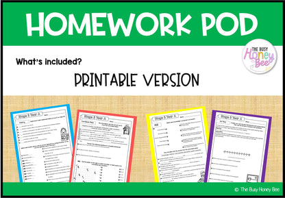 Stage 3 Year A Homework/Learning Pods Term 2 Mega Bundle