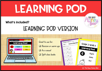 Stage 2 Year A Homework/Learning Pod 6