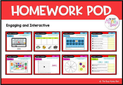 Stage 2 Year A Homework/Learning Pods Term 2 Mega Bundle