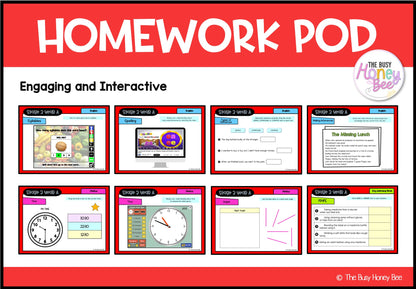 Stage 2 Year A Homework/Learning Pods Term 2 Mega Bundle
