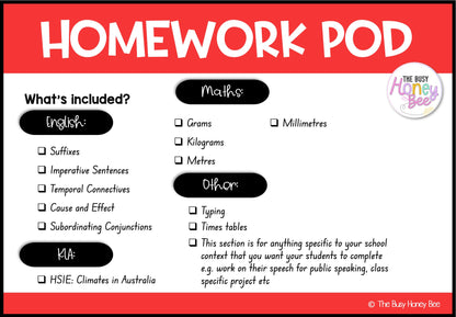 Stage 2 Year A Homework/Learning Pod 14