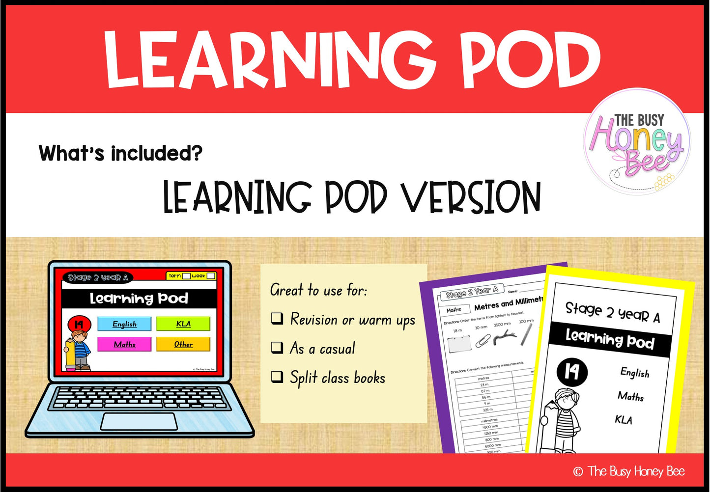 Stage 2 Year A Homework/Learning Pod 14