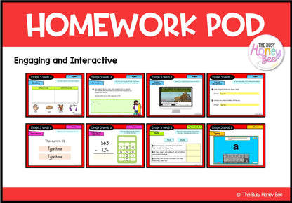 Stage 2 Year A Homework/Learning Pods Term 3 Mega Bundle