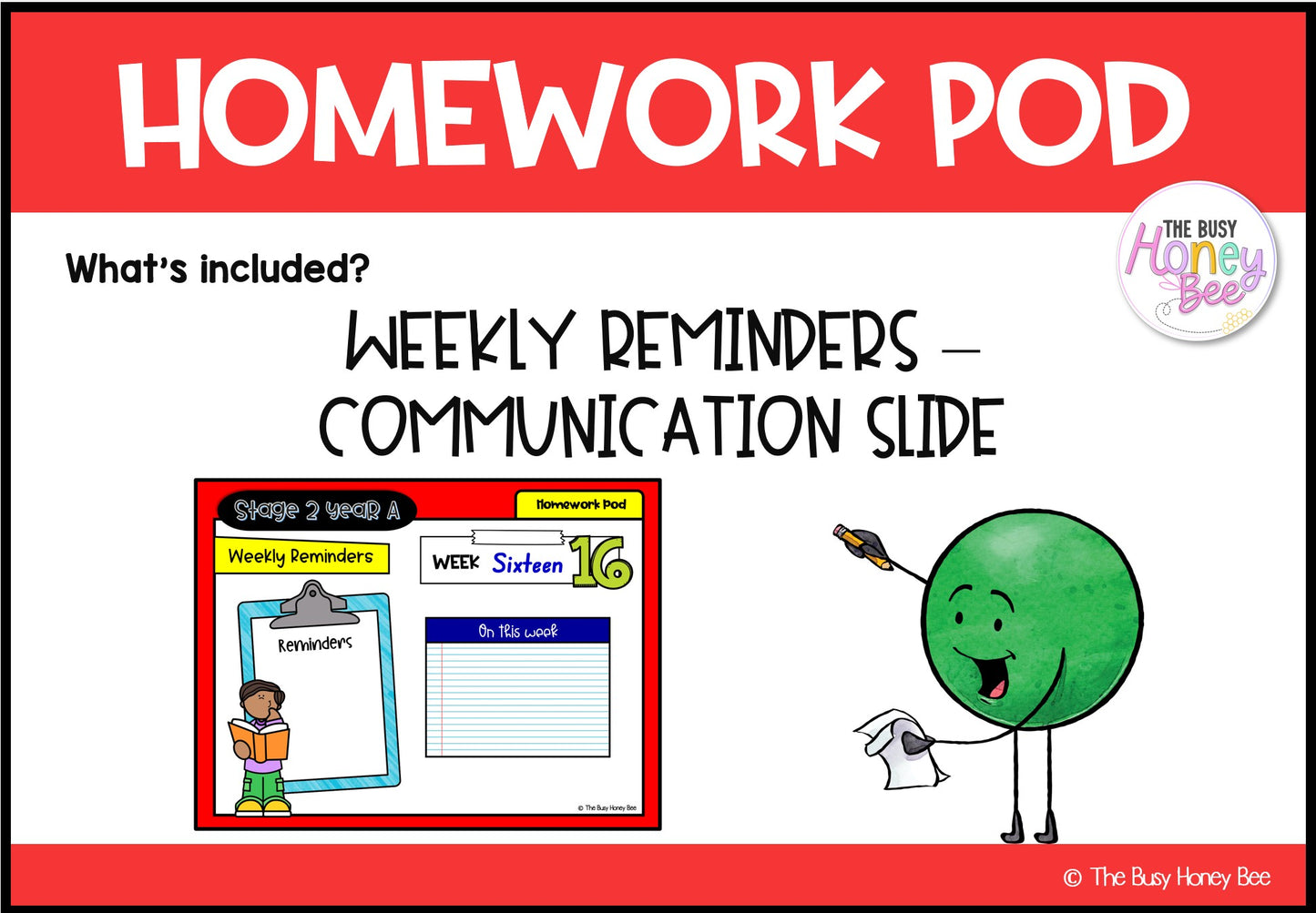 Stage 2 Year A Homework/Learning Pod 16