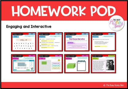Stage 2 Year A Homework/Learning Pods Term 4 Mega Bundle
