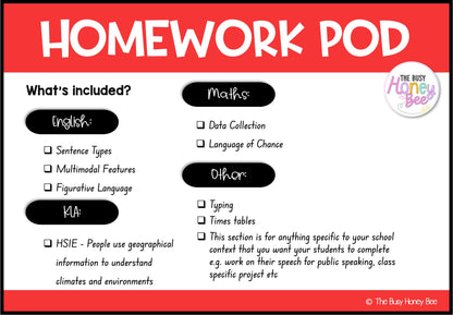 Stage 2 Year A Homework/Learning Pod 18