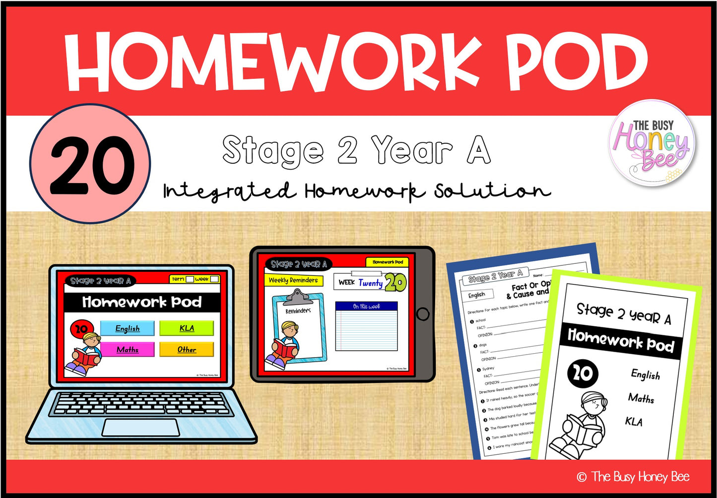 Stage 2 Year A Homework/Learning Pod 20