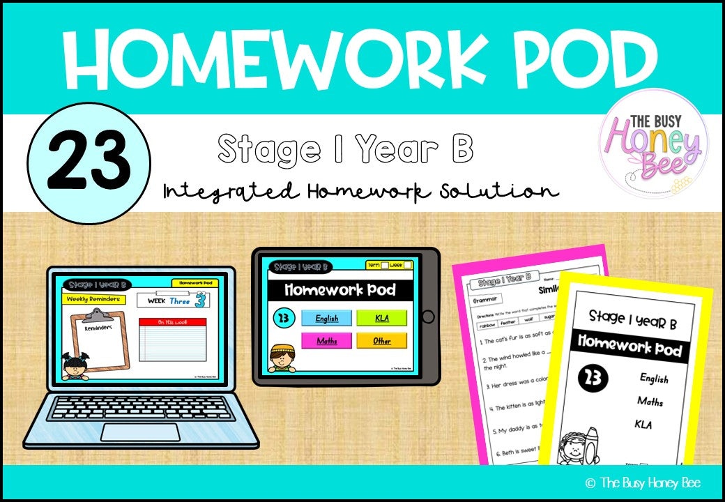 Stage 1 Year B Homework/Learning Pod 23