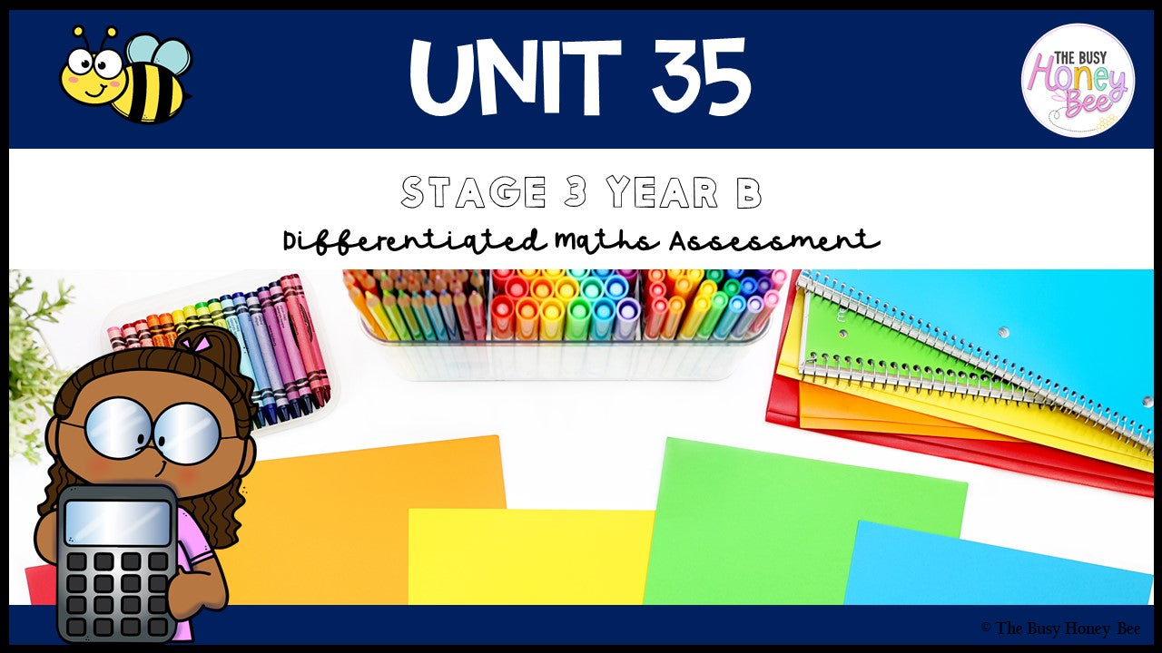 Stage 3 Year B Differentiated Maths Assessment Unit 35