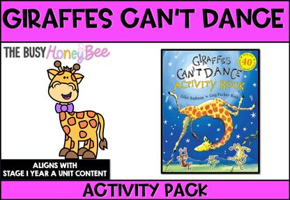 Giraffes Can’t Dance by Giles Andreae Activity Pack