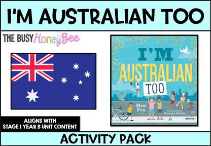 I’m Australian Too Activity Pack