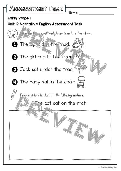 Early Stage 1 English Assessment Unit 12 Narrative