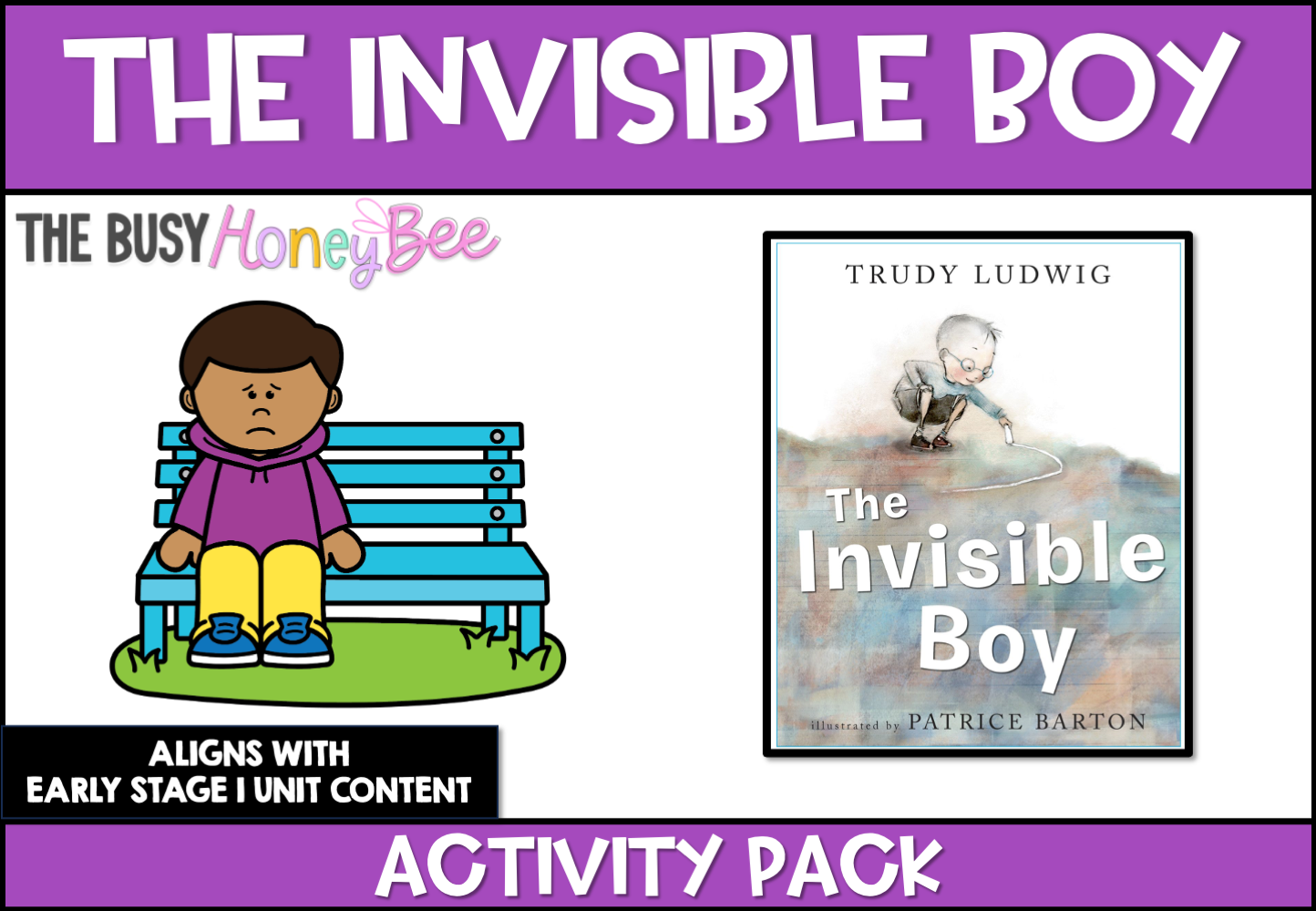 The Invisible Boy by Trudy Ludwig Activity Pack