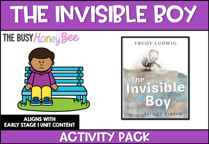 The Invisible Boy by Trudy Ludwig Activity Pack