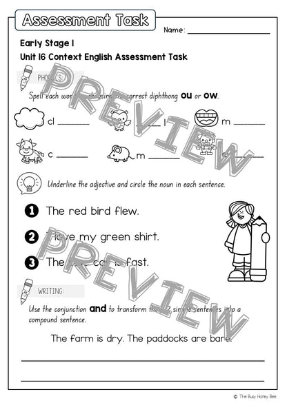 Early Stage 1 English Assessment Unit 16 Context