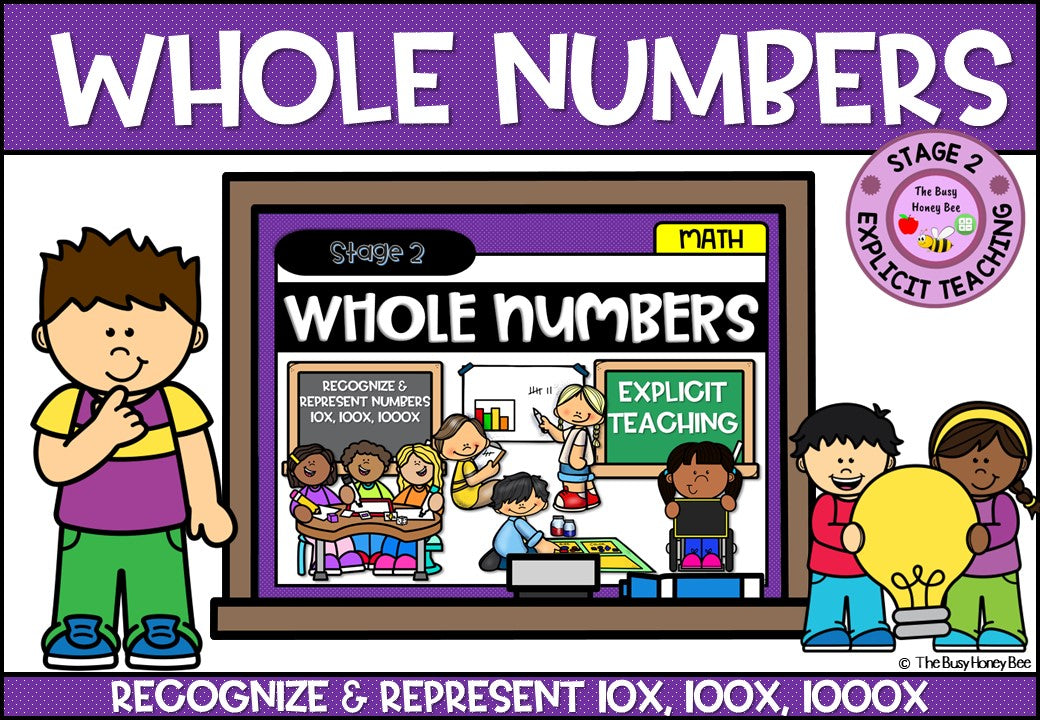 Year 4 Whole Number 10x, 100x, 1000x Explicit Teaching Bundle