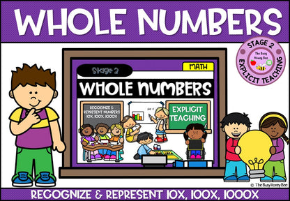 Year 4 Whole Number 10x, 100x, 1000x Explicit Teaching Bundle