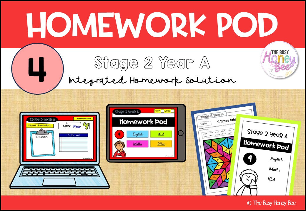 Stage 2 Year A Homework/Learning Pod 4