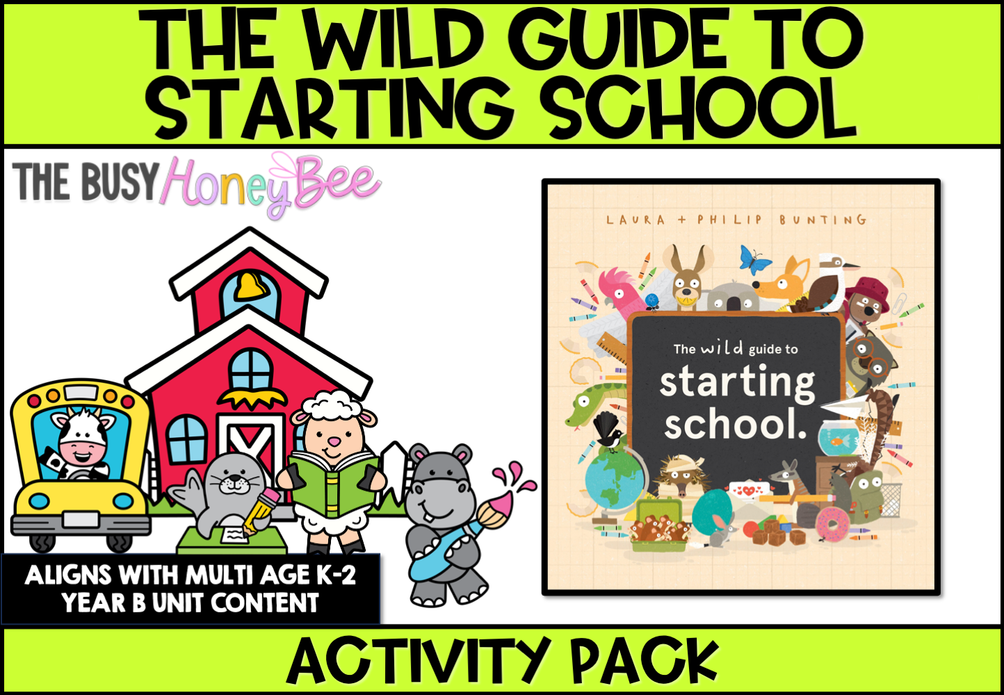 The Wild Guide to Starting School Activity Pack