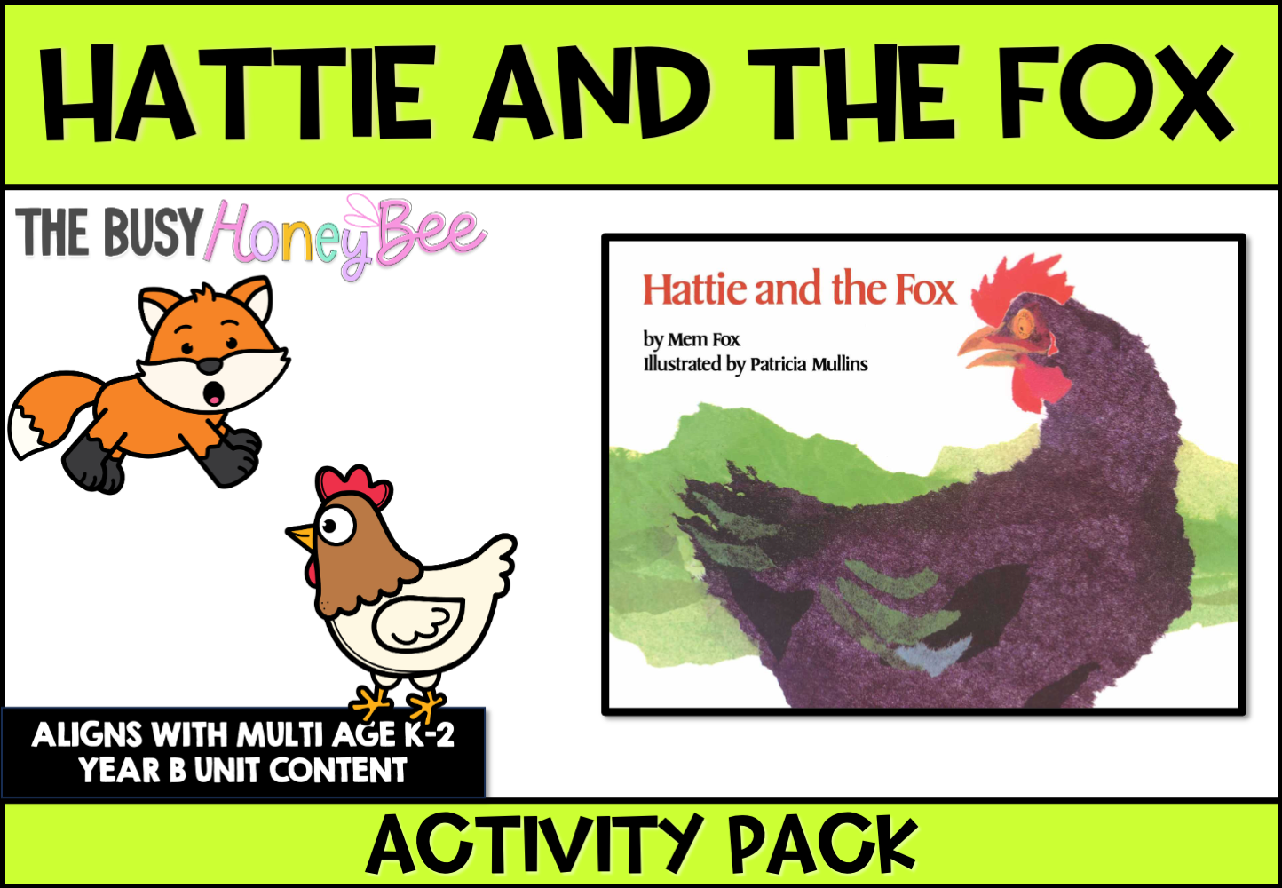 Hattie and the Fox Activity Pack