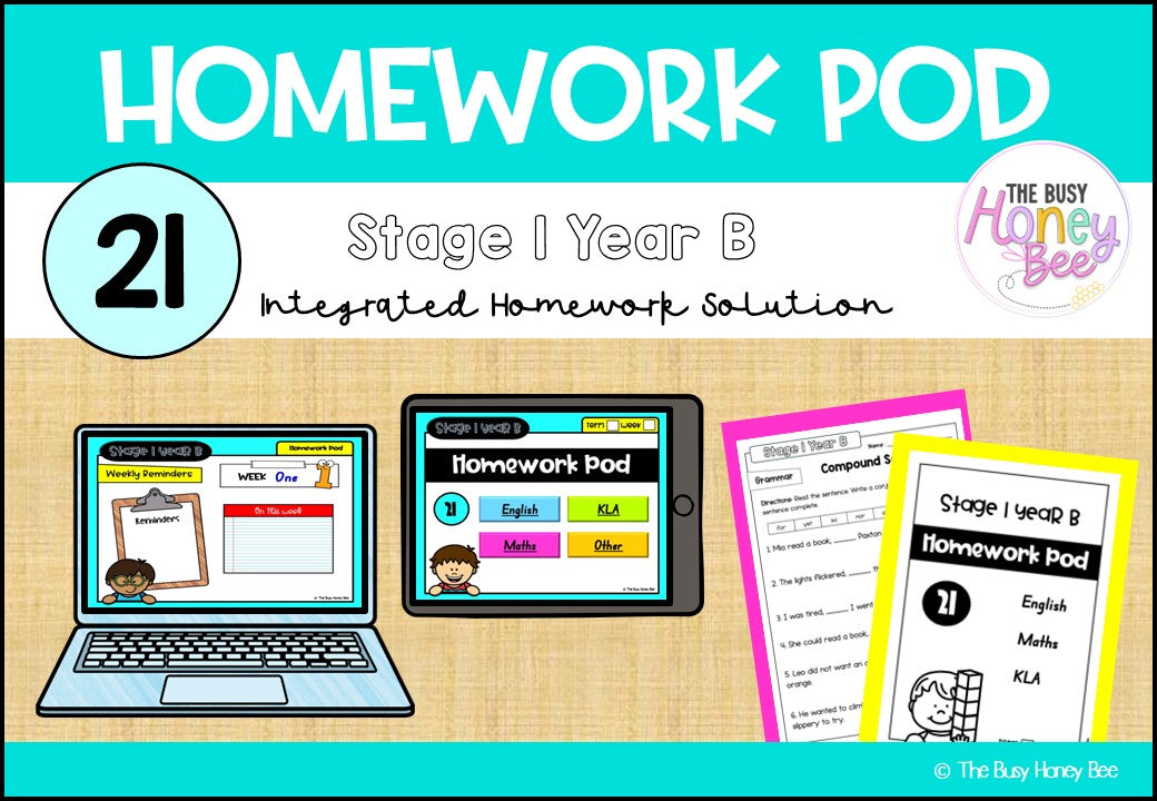 Stage 1 Year B Homework/Learning Pod 21