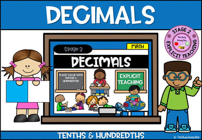 Year 4 Decimals 10th & 100ths Explicit Teaching Bundle