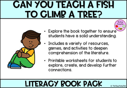 Can you Teach a Fish to Climb - CBCA 2024 - Literacy Book Pack