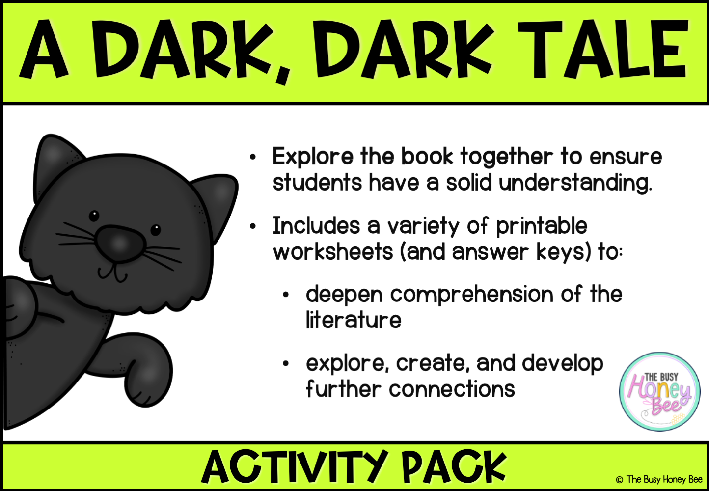 A Dark, Dark Tale Activity Pack