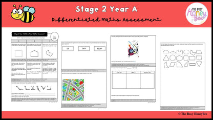 Stage 2 Year A Differentiated Maths Assessment Unit 19