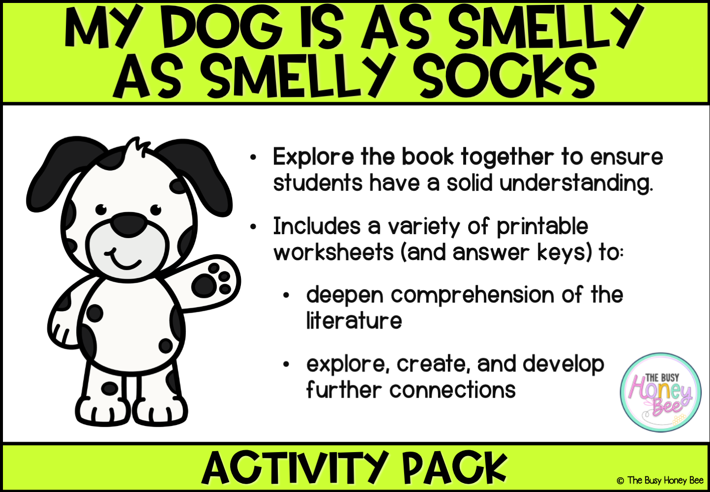 My Dog is as Smelly as Smelly Socks Activity Pack