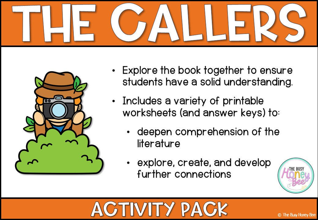 The Callers Activity Pack