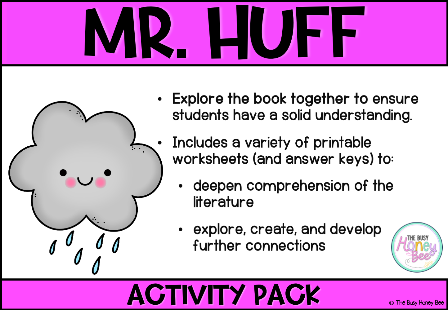 Mr Huff Activity Pack