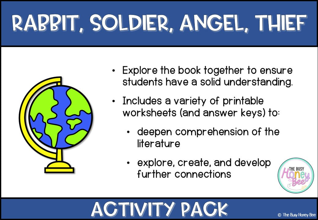 Rabbit, Soldier, Angel, Thief Unit 11 Activity Pack