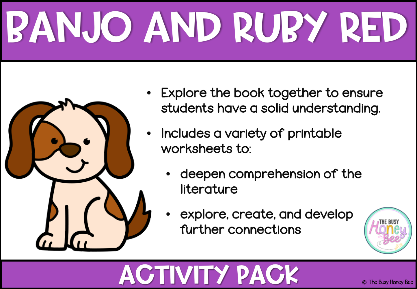 Banjo and Ruby Red by Libby Gleeson Activity Pack