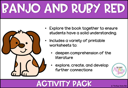 Banjo and Ruby Red by Libby Gleeson Activity Pack