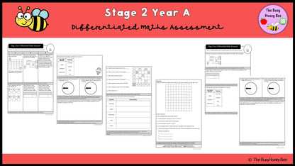 Stage 2 Year A Differentiated Maths Assessment Unit 8