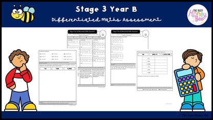 Stage 3 Year B Differentiated Maths Assessment Unit 33