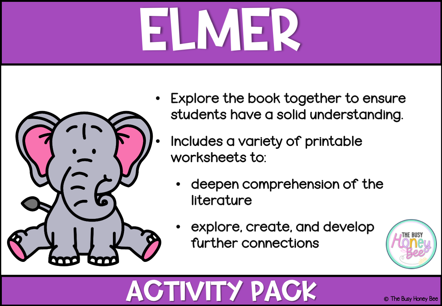 Elmer Activity Pack