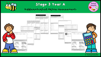 Stage 3 Year A Differentiated Maths Assessment Unit 13