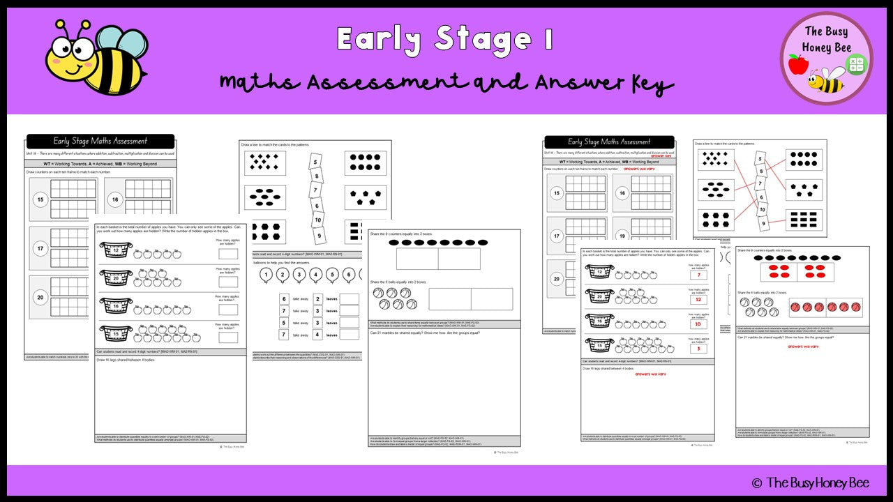 Early Stage 1 Maths Assessment 16