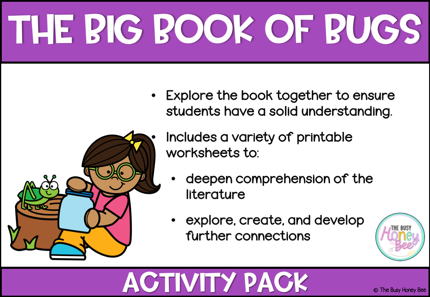 The Big Book of Bugs Activity Pack