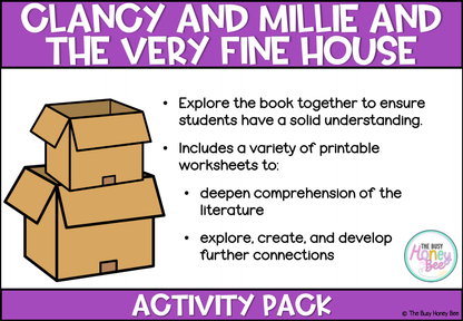 Clancy and Millie and the Very Fine House by Libby Gleeson Activity Pack