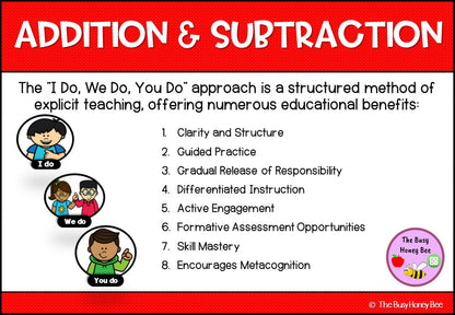 Year 3 Addition & Subtraction Explicit Teaching Bundle