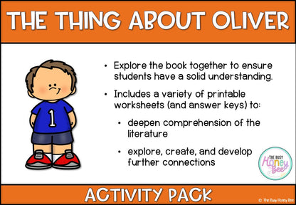 The Thing About Oliver Activity Pack