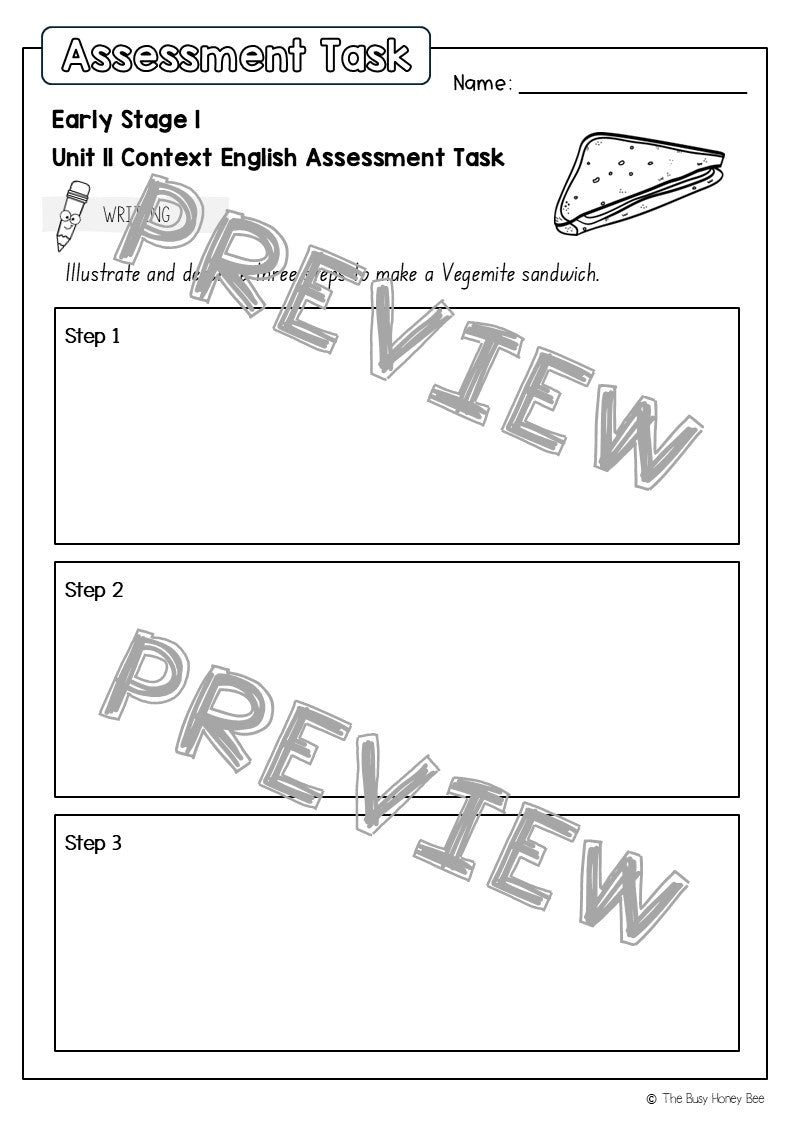 Early Stage 1 English Assessment Unit 11 Context