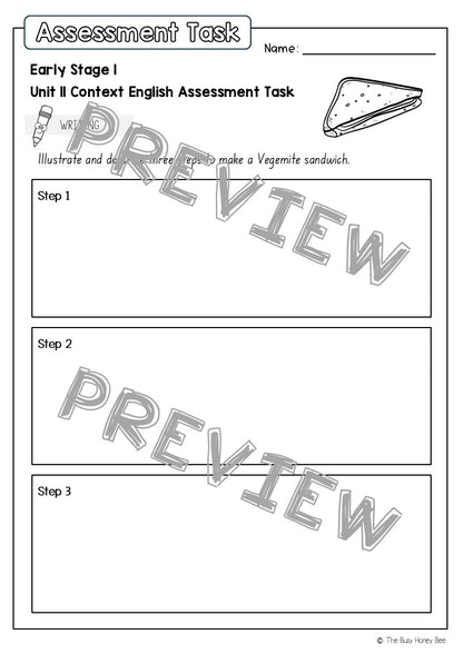 Early Stage 1 English Assessment Unit 11 Context