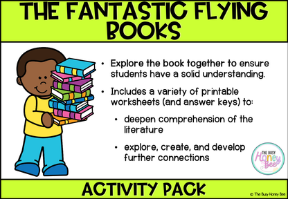 The Fantastic Flying Books of Mr Morris Lessmore by William Joyce Activity Pack