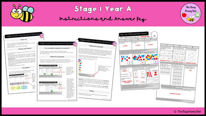 Stage 1 Year A Differentiated Maths Assessment Unit 1