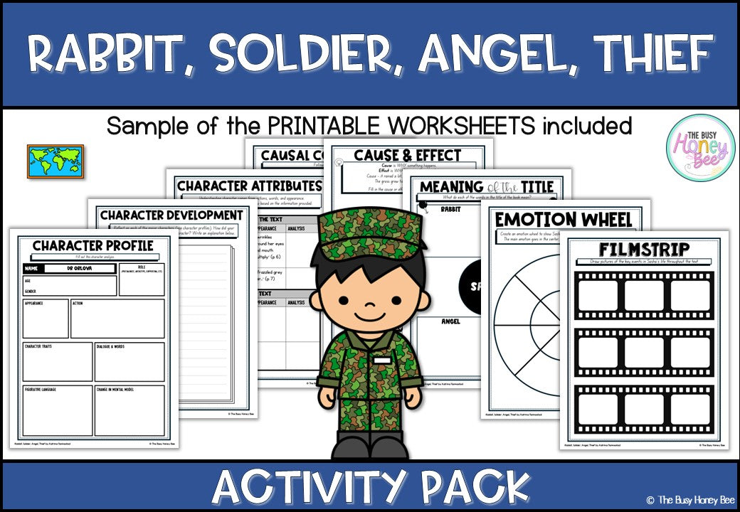 Rabbit, Soldier, Angel, Thief Unit 11 Activity Pack